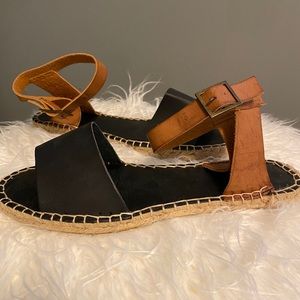 RFH black and brown espadrilles